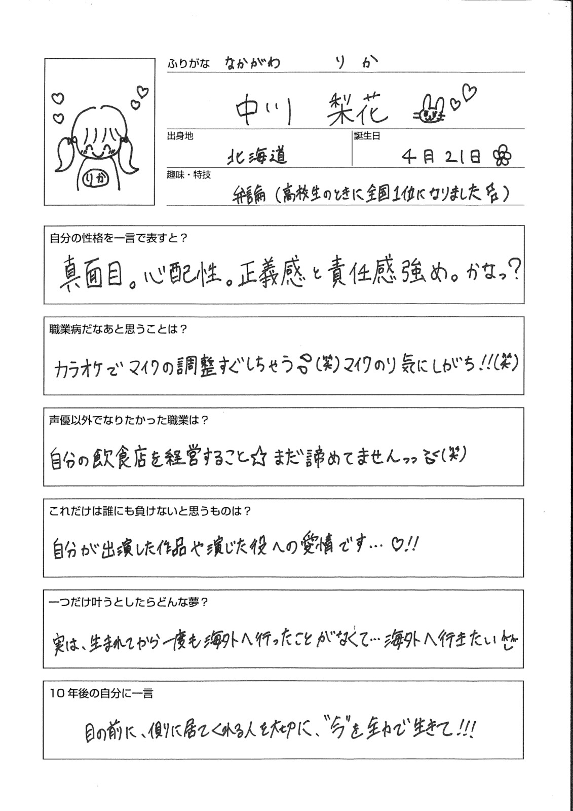 中川梨花